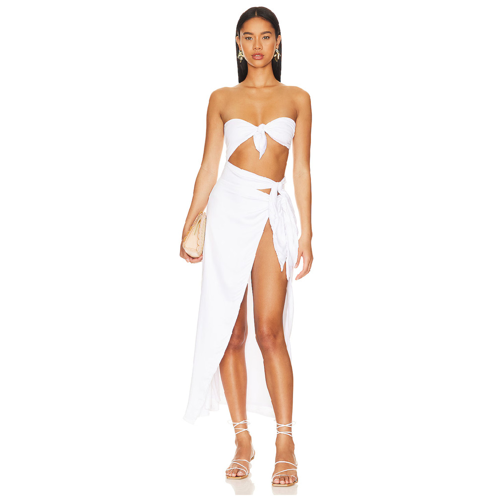 Lovers + Friends White Midi Dress